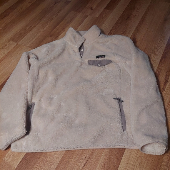 Women's L.L. Bean Hi-Pile Fleece Pullover Petite Large - Picture 1 of 5